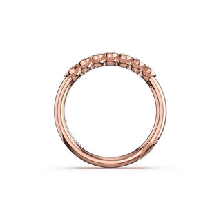 Semi-Bezel Eternity Band in 14kt White Gold