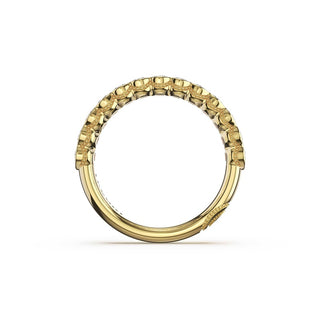 Semi-Bezel Eternity Band in 14kt White Gold