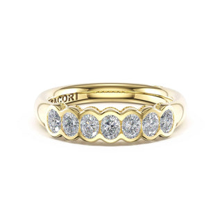 Semi-Bezel Eternity Band in 14kt White Gold