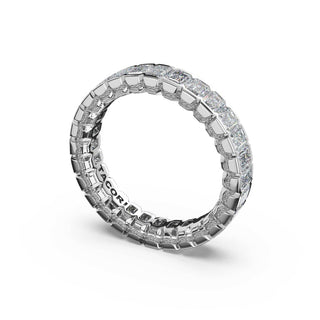 Semi-Bezel Band in Platinum