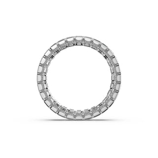 Semi-Bezel Band in Platinum