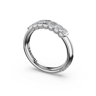 Semi-Bezel Band in Platinum