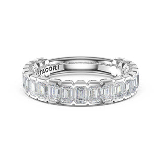 Semi-Bezel Band in 14kt Yellow Gold