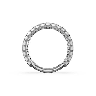 Semi-Bezel Band in Platinum