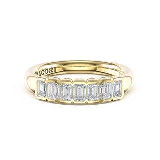 Semi-Bezel Band in 14kt Yellow Gold