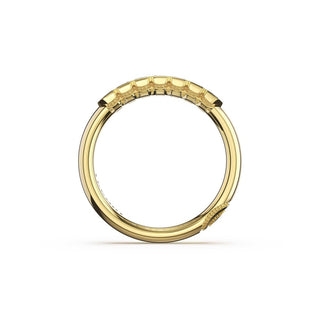 Semi-Bezel Band in 14kt Yellow Gold