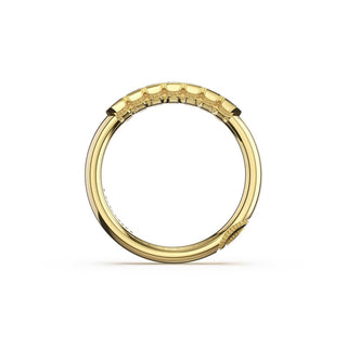 Semi-Bezel Band in 14kt Yellow Gold