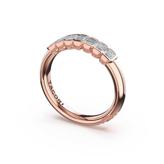 Semi-Bezel Band in 14kt Yellow Gold