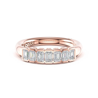 Semi-Bezel Band in 14kt Rose Gold