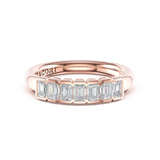 Semi-Bezel Band in 14kt Yellow Gold