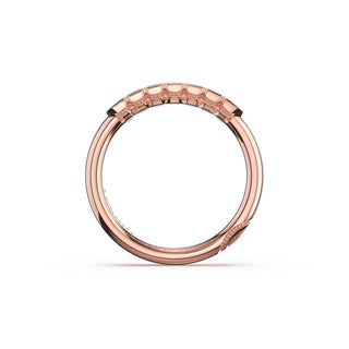 Semi-Bezel Band in 18kt Rose Gold