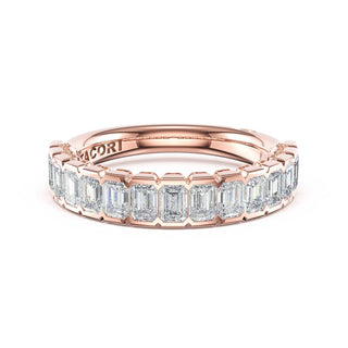 Semi-Bezel Band in 14kt Rose Gold