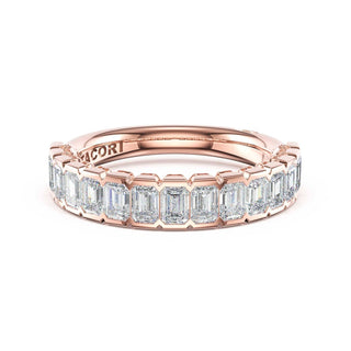 Semi-Bezel Band in 14kt Yellow Gold