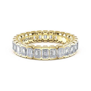 Semi-Bezel Band in 18kt Yellow Gold