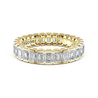 Semi-Bezel Band in 14kt Yellow Gold