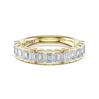 Semi-Bezel Band in 14kt Yellow Gold