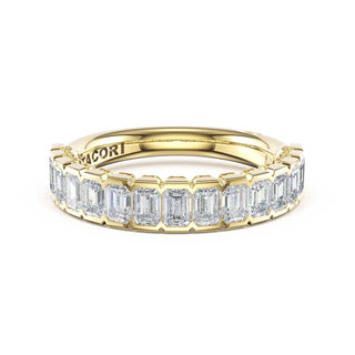 Semi-Bezel Band in 14kt Yellow Gold