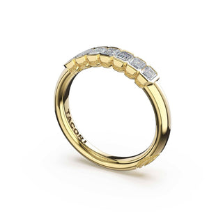 Semi-Bezel Band in 14kt Yellow Gold