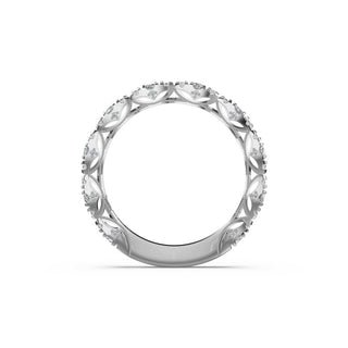 Marquise Diamond Band in Platinum