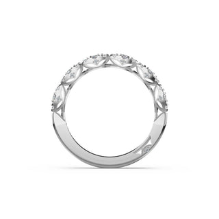 Marquise Diamond Band in 18kt White Gold