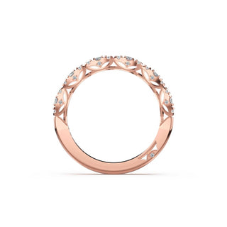 Marquise Diamond Band in 18kt Rose Gold