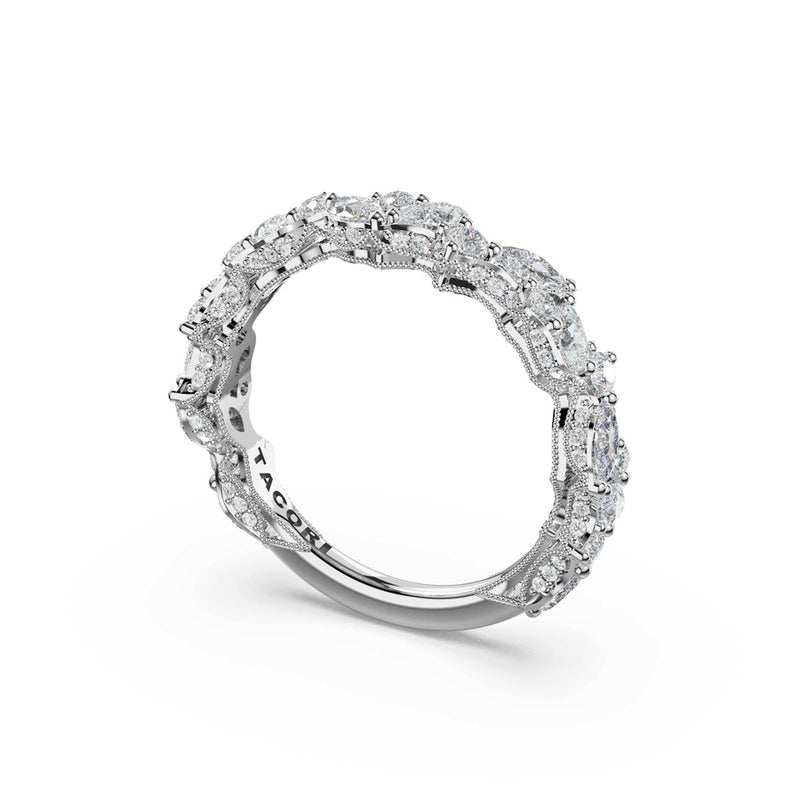 Marquise Diamond Cluster Band in 14kt White Gold