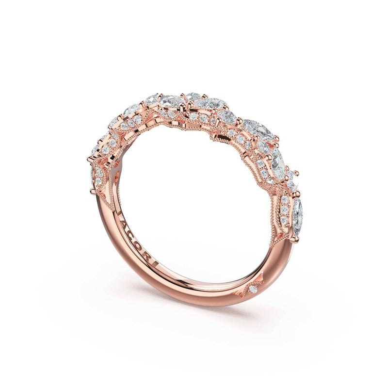 Marquise Diamond Cluster Band in 14kt Rose Gold