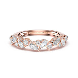 Marquise Diamond Cluster Band in 14kt Rose Gold