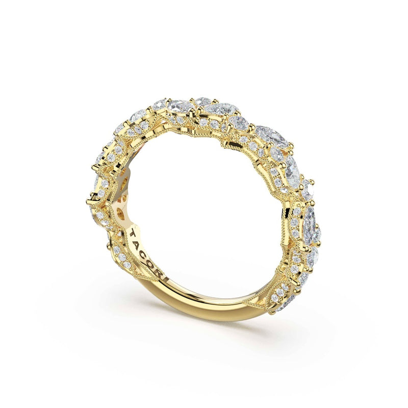 Marquise Diamond Cluster Band in 14kt Yellow Gold