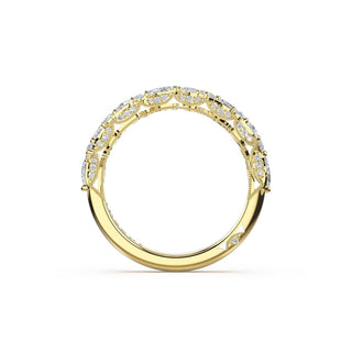 Marquise Diamond Cluster Band in 18kt Yellow Gold