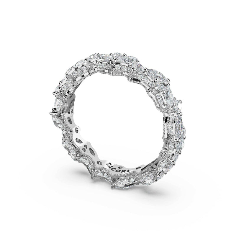 Marquise Diamond Cluster Band in 14kt White Gold