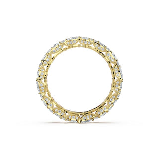 Marquise Diamond Cluster Band in 14kt Yellow Gold