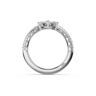 Pear Contour Wedding Band in 14kt Yellow Gold