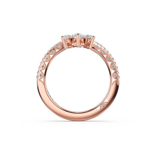 Pear Contour Wedding Band in 18kt Rose Gold