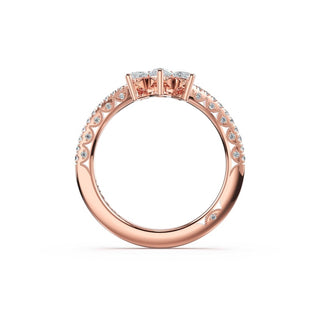 Pear Contour Wedding Band in 14kt Yellow Gold
