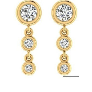 14KY 6=.44TW DROP EARRINGS