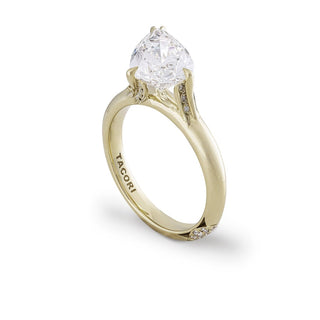 Forma Tilted Pear Solitaire Ring