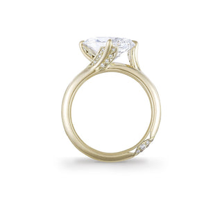 Forma Tilted Pear Solitaire Ring