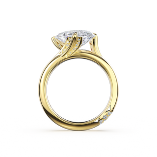 Forma Tilted Pear Solitaire Ring