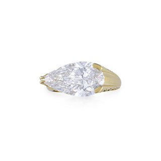 Forma Sculptural Pear Solitaire Ring