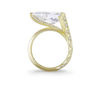 Forma Sculptural Pear Solitaire Ring