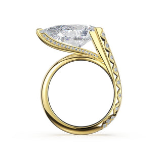 Forma Sculptural Pear Solitaire Ring