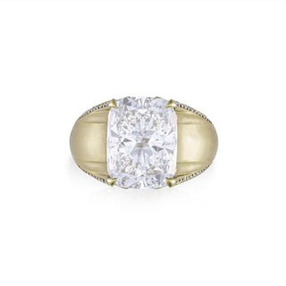 Forma Cathedral Pavé Solitaire Ring