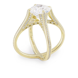 Orbital Cathedral Cushion Ring
