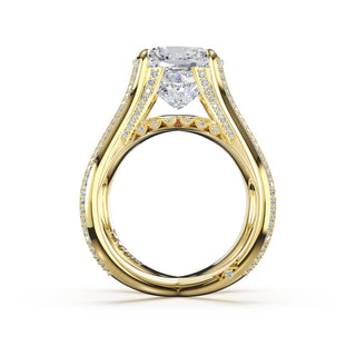 Orbital Cathedral Cushion Ring
