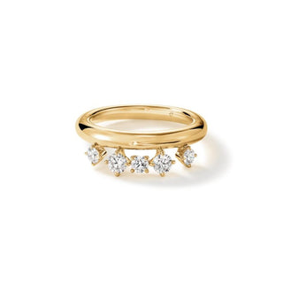 18KY 5=.45CTW FLOATING DIA RING