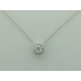 18KY 10=.25CTW VS GH TESSA PENDANT