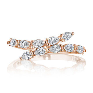 Pear Diamond Ring in 18kt Rose Gold