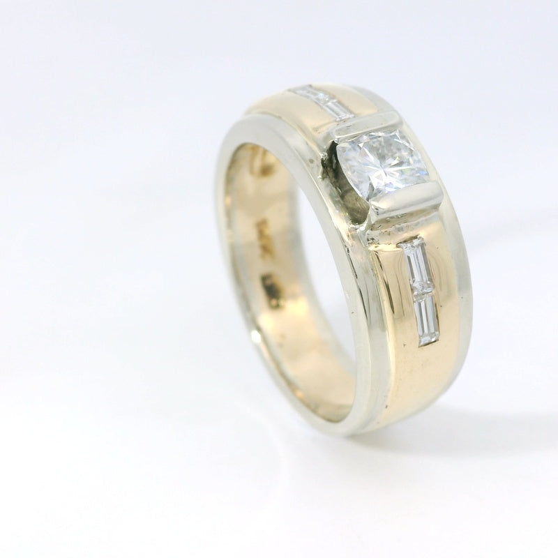 14KTT MOISSANITE RING