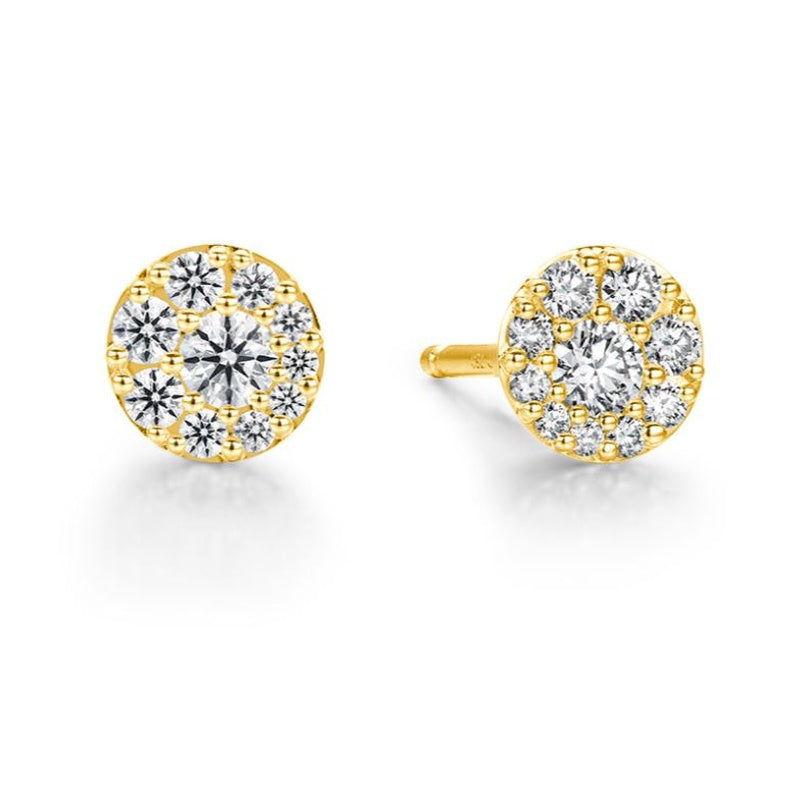 18KY 20=.35CTW VSSI GH TESSA STUDS
